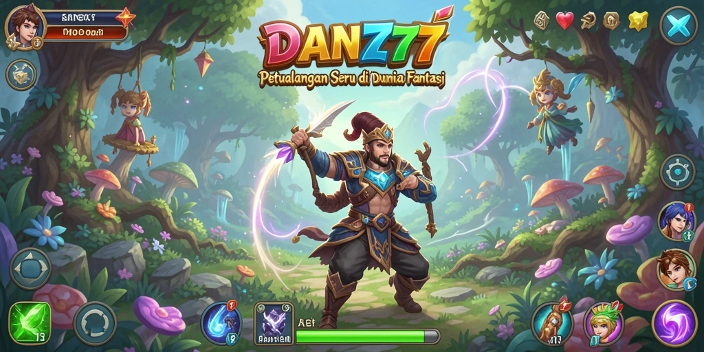 Screenshot gameplay <strong>DAN777</strong> menampilkan serunya petualangan dalam dunia fantasi.