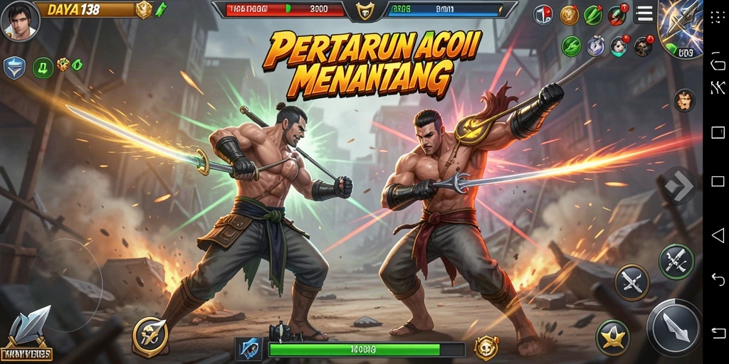 Gameplay intens dengan pertarungan seru di DAYA138.