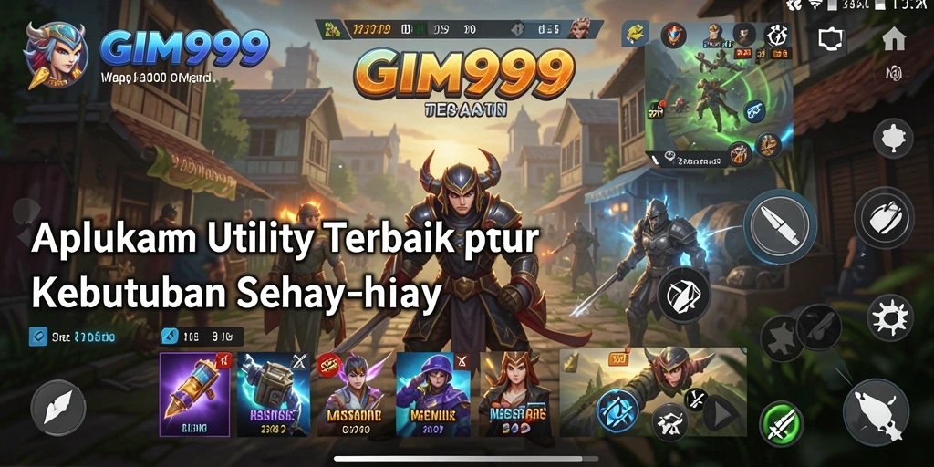 Tampilan utama GIM999 dengan fitur Utility yang menarik.