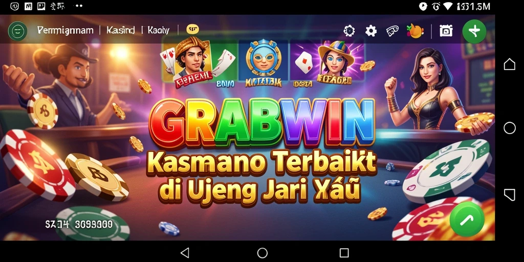 Tangkapan layar permainan GRABWIN menampilkan antarmuka kasino yang mengesankan dan menarik.