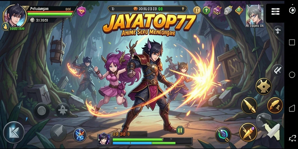Tampilan gameplay seru di dunia Anime JAYATOP77.