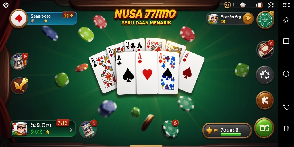 Gameplay NUSA777 yang seru dengan teman-teman memainkan Domino.