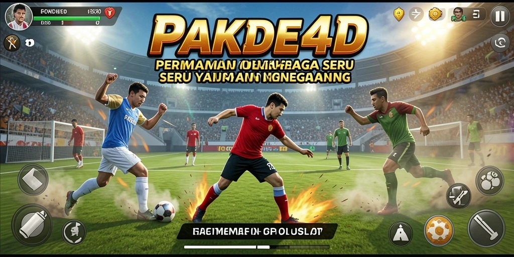 Screenshot gameplay <strong>PAKDE4D</strong> menampilkan aksi olahraga yang seru dan mendebarkan.