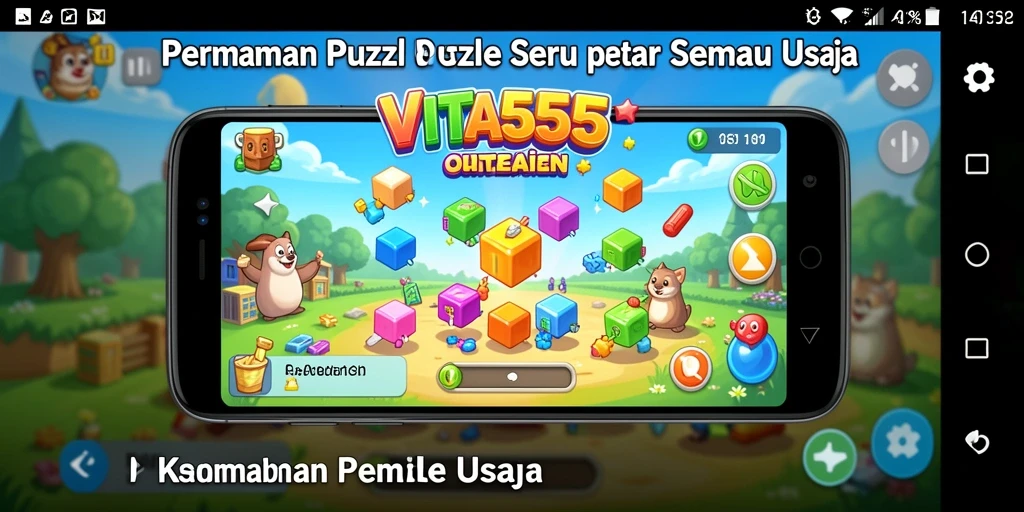 Tampilan gameplay VITA555 yang menampilkan teka-teki menarik.