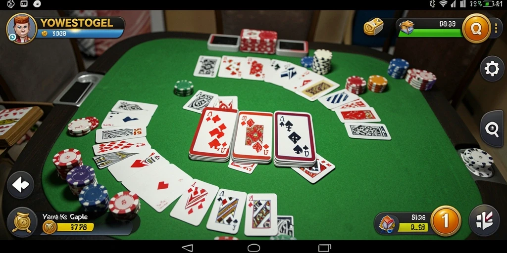 Tampilan gameplay Gaple yang menarik dan interaktif.